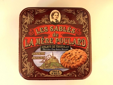 LA MERE POULARD Geschenkdose Vintage Les Sablés Chocolat Chips (Buttergebäck/Bretagne) 250g