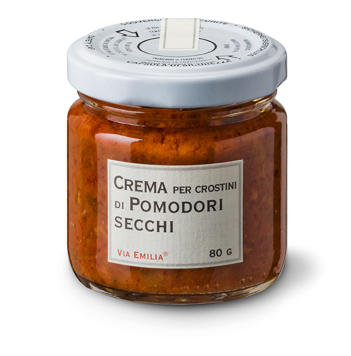 Delitrade - pate aus getrockneten Tomaten für crostini Delitrade - pate aus getrockneten Tomaten für crostini