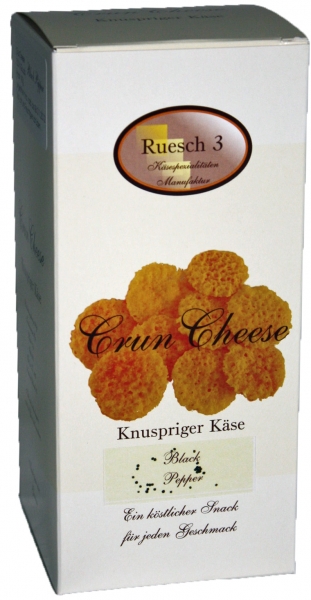 RUESCH 3 CrunCheese knuspriger Käse 100% Gouda mit Pfeffer 90g