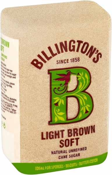 BILLINGTONS Light Brown Soft Cane Sugar 1kg - Rohrzucker